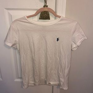 white polo ralph lauren t-shirt